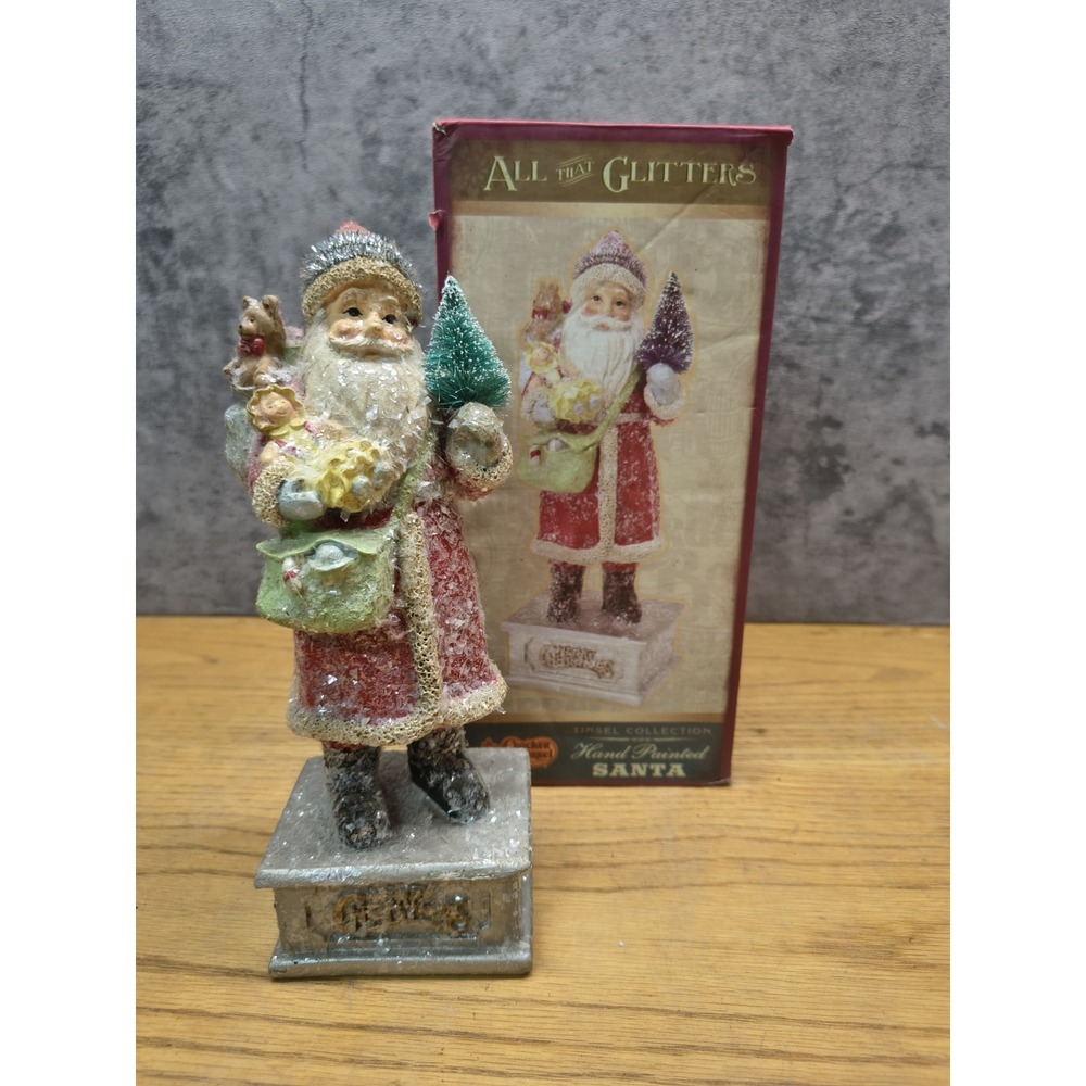 Glitter Santa from Cracker Barrel